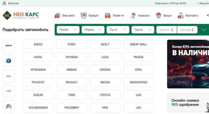 Автосалон Нео карс отзывы